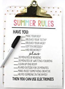 summer break rules