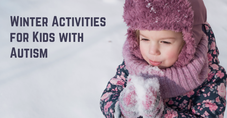 child playing in snow, winter activity ideas