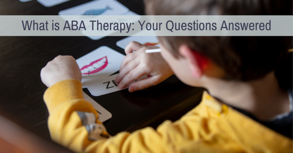 child doing therapy explaining ABA Therapy
