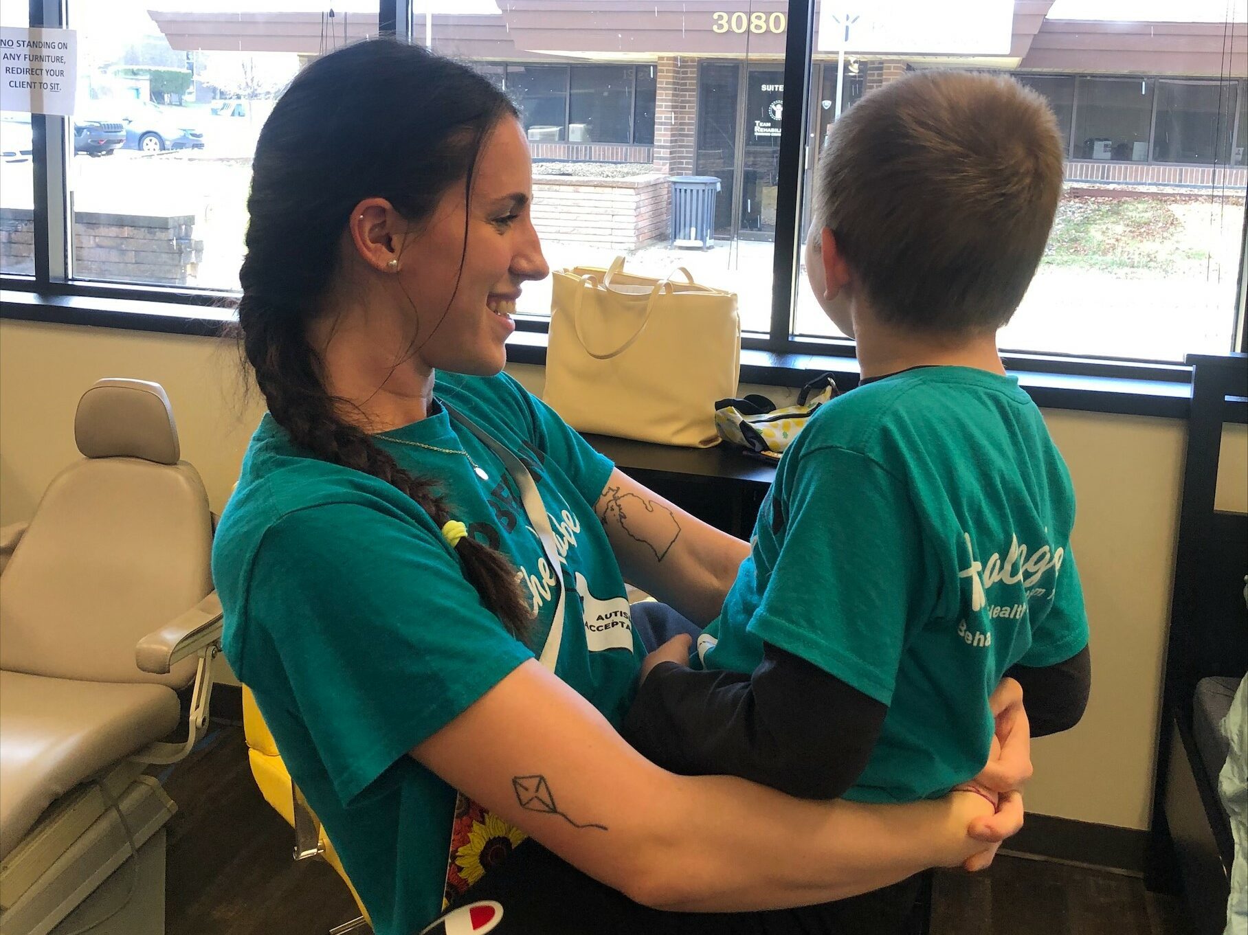 child with ABA Therapist at Healing Haven