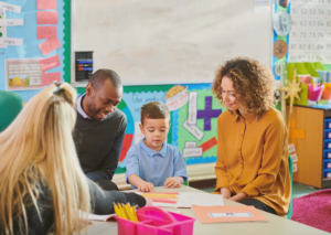 positive relationship with child's teacher